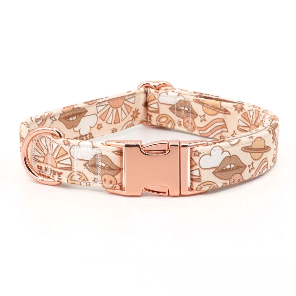 Surprising Saturn: Personalized Bow Collar And Leash Set