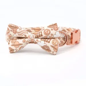 Surprising Saturn: Personalized Bow Collar And Leash Set
