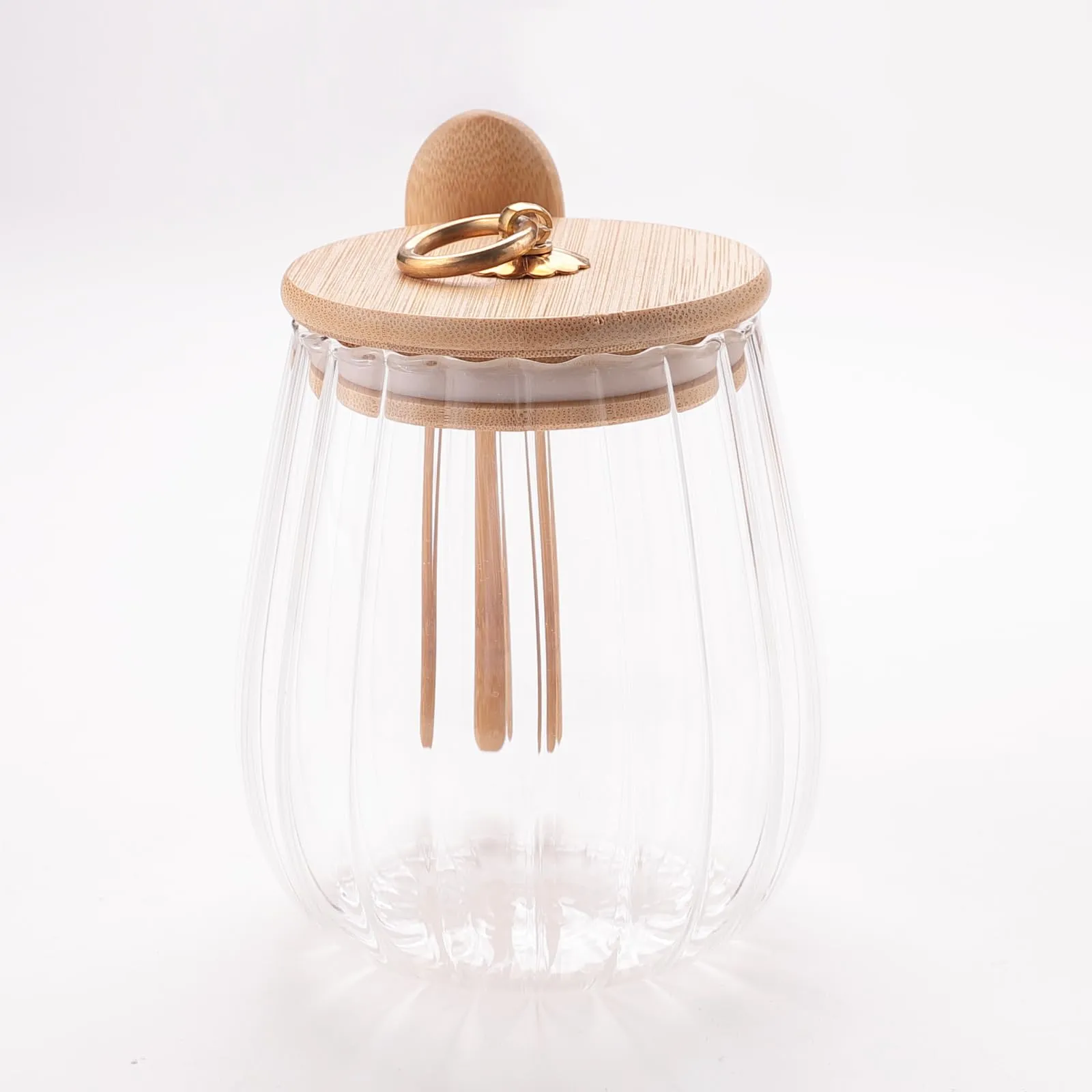 The Better Home Borosilicate Kitchen Containers Set With Wooden Lid And Metal Loop Multi-Utility,Leakproof,Airtight Storage Jar For Cookies,Snacks,Tea,Coffee Microwave & Oven Safe 680 Ml,Transparent