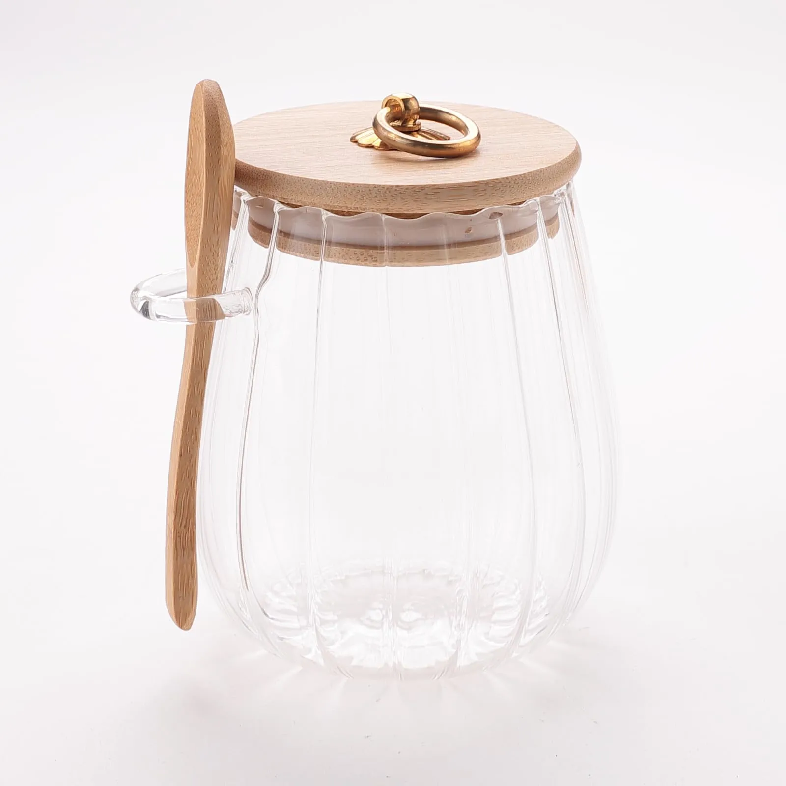 The Better Home Borosilicate Kitchen Containers Set With Wooden Lid And Metal Loop Multi-Utility,Leakproof,Airtight Storage Jar For Cookies,Snacks,Tea,Coffee Microwave & Oven Safe 680 Ml,Transparent