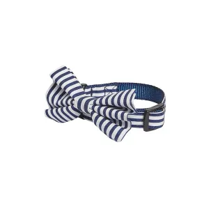 TippyTap Bow Tie Collar Navy Stripe