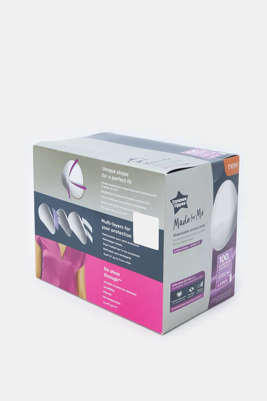 Tommee Tippee Made For Me Large Disposable Breast Pads (Pack of 100)