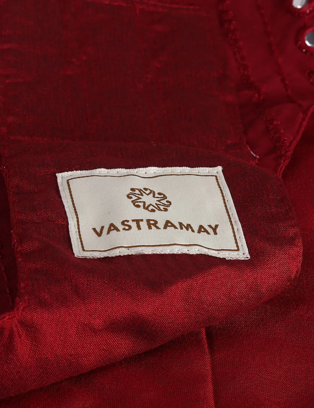 Vastramay Cats Allover Mirror Work Embroidered Sleeveless Dress
