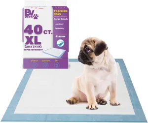 XL Puppy Pads X-Large Leak-Proof 28"X34" [40CT] | Pee Pads for Dogs Ultra Absorbent 6-Layer - Dog Pee Pads Extra Large - Dog Pads XL - Potty Pads for Dogs, Training Pads for Dogs, Dog Pad