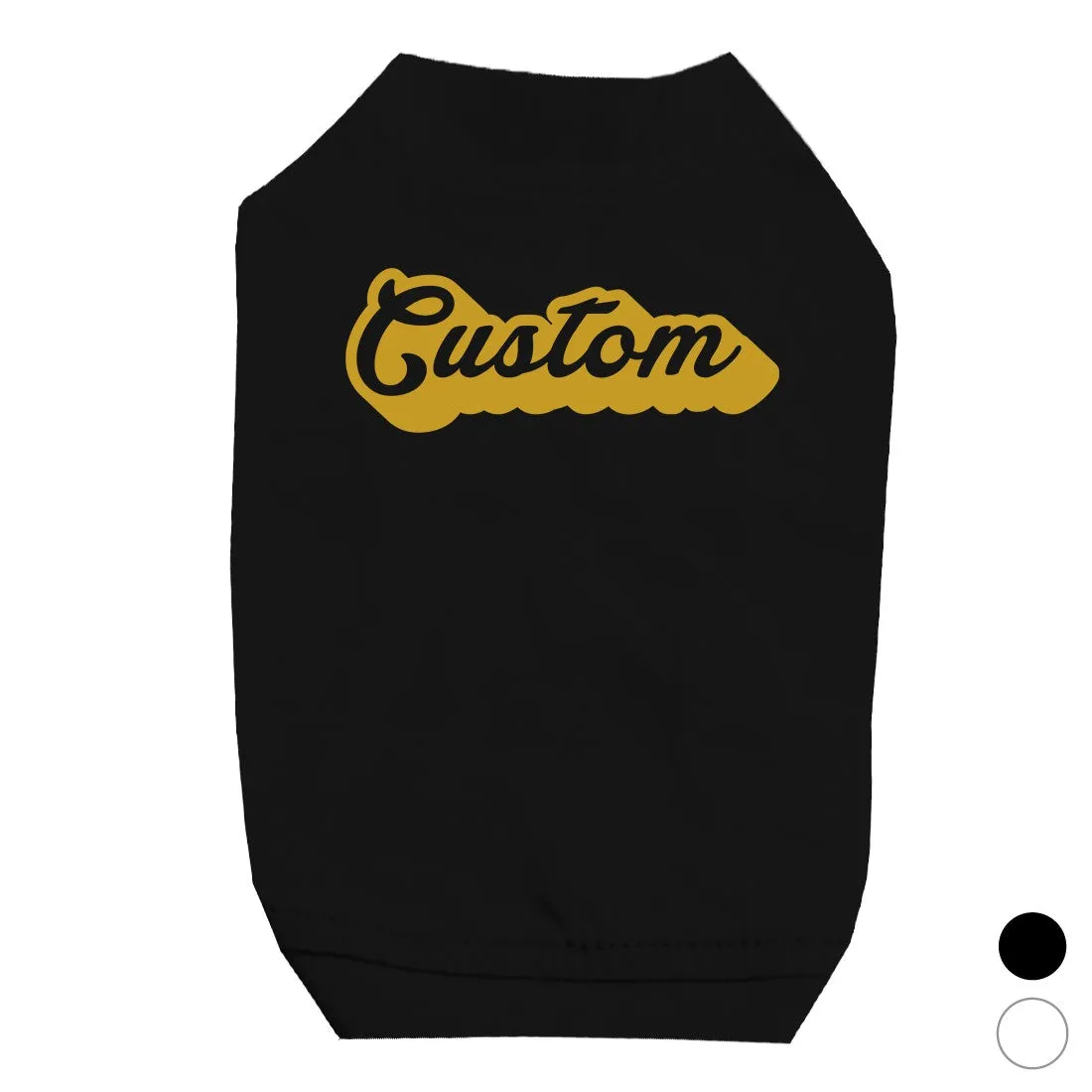 Yellow Pop Up Text Sweet Personalized Pet Shirt for Small Dogs Gift