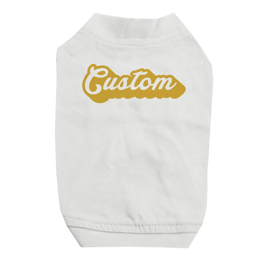 Yellow Pop Up Text Sweet Personalized Pet Shirt for Small Dogs Gift